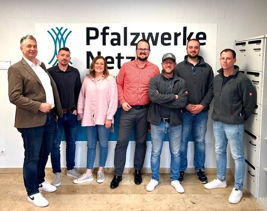 Sieben Vertreter*innen des Teams der LPN Tiefbau