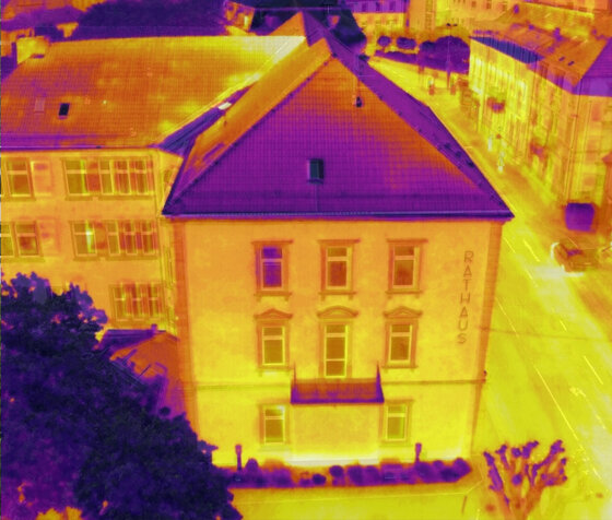 Bild mit Wärmebildkamera