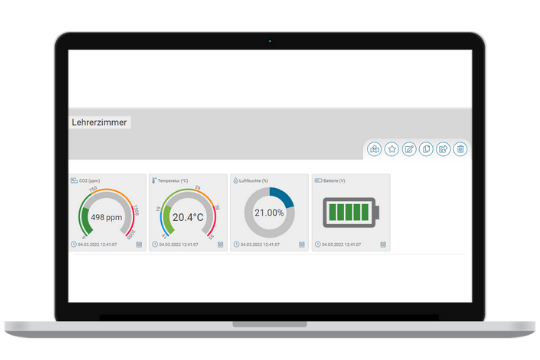 IoTista Dashboard Raumklima