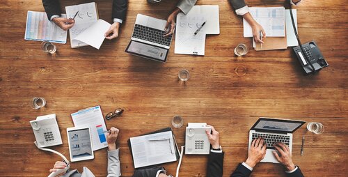 Meeting - SIcht von oben