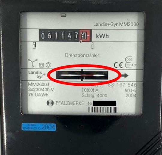 Mechanischer Zaehler mit Zaehlerstand | © Pfalzwerke