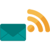 Brief mit Internetsymbol