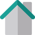 Icon Haus Haus mit Schornstein