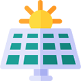 Icon Solar Solar-Modul mit Sonne